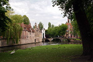 Bakgrunnsbilder Belgia Brugge byen