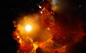 Bakgrundsbilder på skrivbordet Nebulosa Stjärnor Rymden