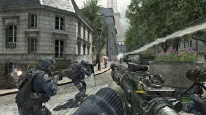 Bakgrundsbilder på skrivbordet Call of Duty Call of Duty 4: Modern Warfare spel