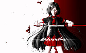 Desktop wallpapers Blood-C Anime Girls