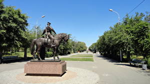Обои Памятники Волгоград Российскому казачеству город