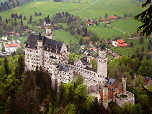 Hintergrundbilder Burg Deutschland Schloss Neuschwanstein