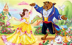 Fondos de escritorio Disney La Bella y la Bestia Dibujo animado