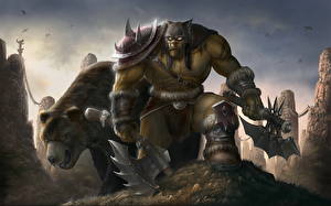 Hintergrundbilder World of WarCraft Ork Spiele