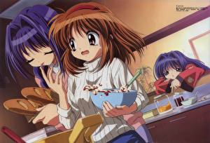 Bakgrundsbilder på skrivbordet Kanon Anime Unga_kvinnor