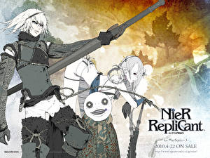 Bureaubladachtergronden Nier NieR Replicant videogames