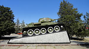 Picture Monuments T-34 Volgograd Cities