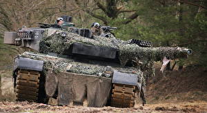Tapety na pulpit Czołg Leopard 2 Kamuflaż Leopard 2  Wojska
