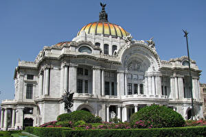 Картинки Мексика Palacio de Bellas Artes, Mexico Города