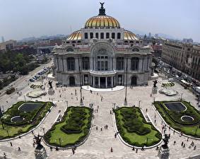 Bakgrunnsbilder Mexico Palacio de Bellas Artes, Mexico Byer