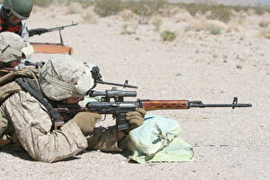 Photo Soldiers Sniper rifle Snipers military