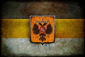 Tapety na pulpit Rosja Herb Nacjonalizm Dwugłowy orzeł Flaga