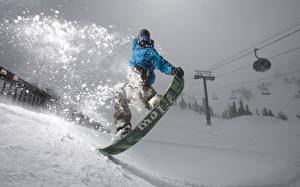 Фотографии Лыжный спорт Сноуборд спортивный