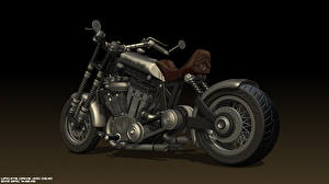 Bakgrundsbilder på skrivbordet 3D grafik Motorcyklar