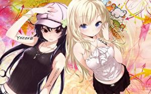 Papel de Parede Desktop Boku wa Tomodachi ga Sukunai Anime Meninas