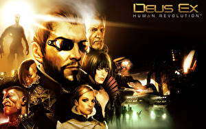 Bakgrundsbilder på skrivbordet Deus Ex Deus Ex: Human Revolution dataspel