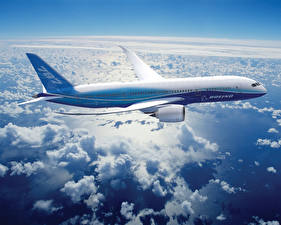 Bakgrundsbilder på skrivbordet Flygplan Passagerarplan Boeing Boeing-787