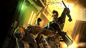 Bureaubladachtergronden Deus Ex Deus Ex: Human Revolution Cyborg computerspel