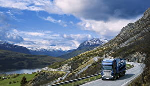 Bakgrunnsbilder Lastebiler Scania Biler