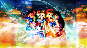 Papel de Parede Desktop Sailor Moon Meninas