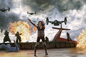Papel de Parede Desktop Resident Evil : o hóspede do maldito Milla Jovovich Resident Evil 5: Retaliação Filme