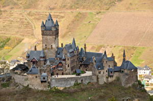 Hintergrundbilder Burg Cochem Deutschland