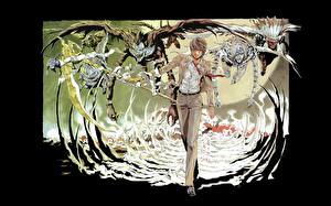 Bureaubladachtergronden Death Note Jongeman Anime