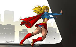 Papel de Parede Desktop Super-heróis Supergirl Herói