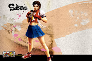 Bakgrundsbilder på skrivbordet Street Fighter spel Unga_kvinnor