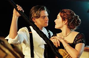 Bakgrundsbilder på skrivbordet Titanic (film, 1997) Leonardo DiCaprio