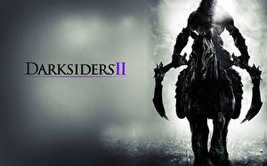 Bakgrunnsbilder Darksiders Darksiders II Levende døde Kriger Ljå vapen videospill