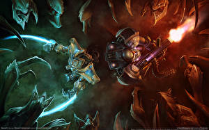 Bakgrundsbilder på skrivbordet StarCraft spel