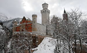 Hintergrundbilder Burg Deutschland Schloss Neuschwanstein