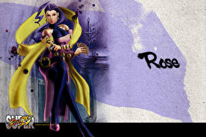 Bakgrundsbilder på skrivbordet Street Fighter Rose Datorspel Unga_kvinnor