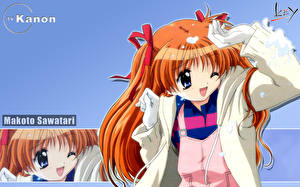 Bakgrundsbilder på skrivbordet Kanon Anime Unga_kvinnor