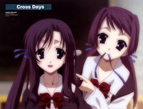 Bakgrundsbilder på skrivbordet School Days Anime Unga_kvinnor