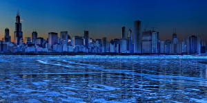Bakgrunnsbilder USA Chicago byen en by