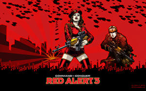 Bakgrundsbilder på skrivbordet Command &amp; Conquer Command &amp; Conquer Red Alert 3 Unga_kvinnor