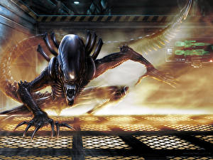 Bakgrundsbilder på skrivbordet Alien Resurrection Datorspel