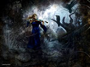 Bakgrunnsbilder Gothic Fantasy Fantasy Unge_kvinner