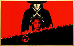 Bakgrundsbilder på skrivbordet V för Vendetta Filmer