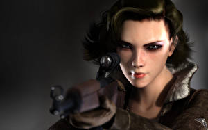 Desktop hintergrundbilder Velvet Assassin Spiele Mädchens