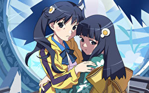 Hintergrundbilder Bakemonogatari Anime Mädchens