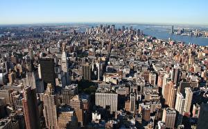 Bakgrundsbilder på skrivbordet Amerika New York Städer