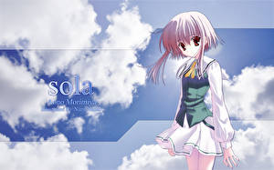 Desktop hintergrundbilder Sky (Sola) Anime Mädchens