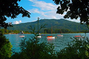 Papel de Parede Desktop Lago Áustria  Naturaleza