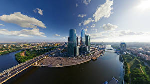 Bakgrundsbilder på skrivbordet Moskva Megalopolis Städer