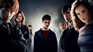 Bakgrundsbilder på skrivbordet Harry Potter (film) Daniel Radcliffe Emma Watson Rupert Grint film