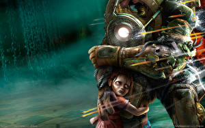 Bakgrundsbilder på skrivbordet BioShock Datorspel