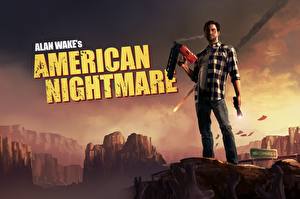 Bureaubladachtergronden Alan Wake Mannen Geschreven woord american nightmare videogames